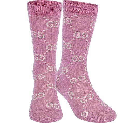 pink glitter gucci socks|farfetch Gucci pink socks.